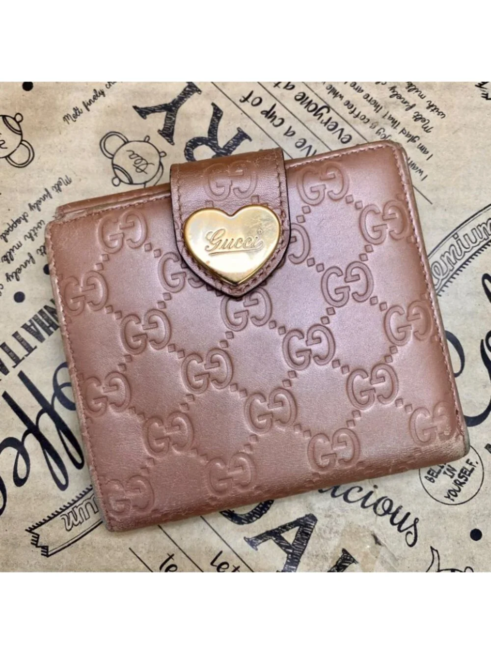 Gucci Bifold Wallet Compact GG Leather Bree - Picture 3 of 14